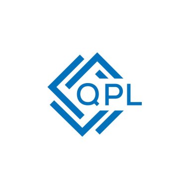 Beyaz arkaplanda QPL harf logosu tasarımı. QPL yaratıcı daire harfi logosu konsepti. QPL harf tasarımı.