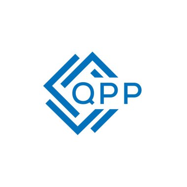 Beyaz arkaplanda QPP harf logosu tasarımı. QPP yaratıcı daire harfi logosu konsepti. QPP harf tasarımı.