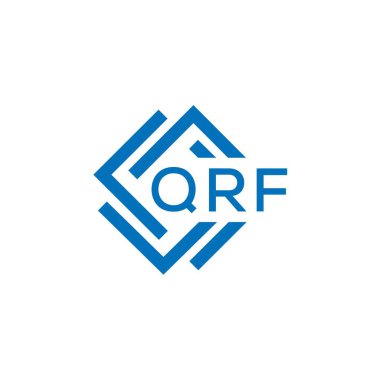 Beyaz arkaplanda QRF harf logosu tasarımı. QRF yaratıcı daire harfi logosu konsepti. QRF harf tasarımı. Beyaz arkaplanda QRF harfi logo tasarımı. QRF yaratıcı daire harfi logosu konsepti. QRF harf tasarımı.
