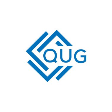 Beyaz arkaplanda QUG harf logosu tasarımı. Qug yaratıcı daire harfi logosu. QUG harf tasarımı. Beyaz arkaplanda QUG harf logosu tasarımı. Qug yaratıcı daire harfi logosu. QUG harf tasarımı.