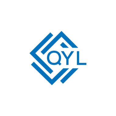 Beyaz arkaplanda QYL harf logosu tasarımı. QYL yaratıcı daire harfi logosu konsepti. QYL harf tasarımı.