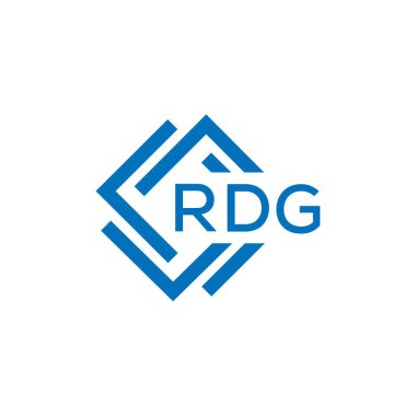 Beyaz arka planda RDG harf logosu tasarımı. RDG yaratıcı daire harfi logosu konsepti. RDG harf tasarımı.