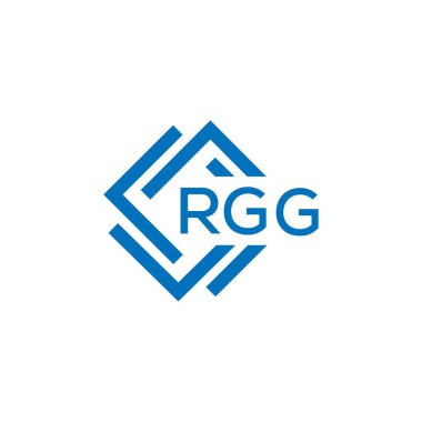 Beyaz arka planda RGG harf logosu tasarımı. RGG yaratıcı daire harfi logosu konsepti. RGG harf tasarımı.
