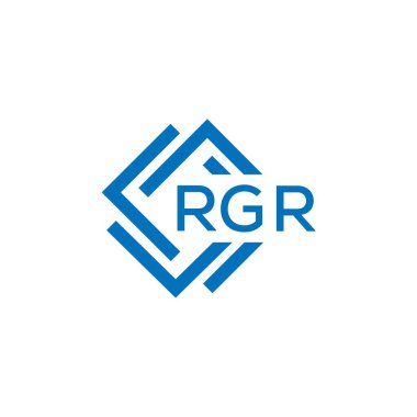 Beyaz arka planda RGR harf logosu tasarımı. RGR yaratıcı daire harfi logosu konsepti. RGR harf tasarımı.