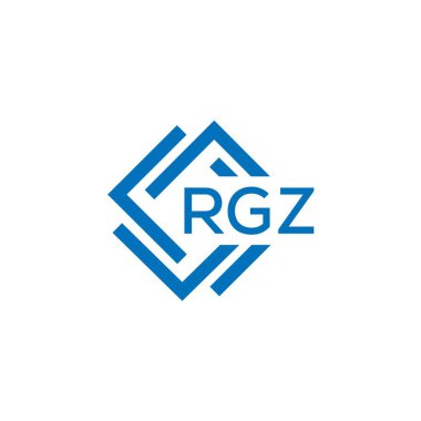Beyaz arka planda RGZ harf logosu tasarımı. RGZ yaratıcı daire harfi logosu konsepti. RGZ harf tasarımı.