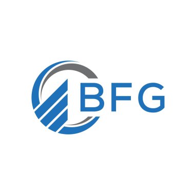 Beyaz arka planda BFG Düz Muhasebe logosu tasarımı. BFG yaratıcı harflerin baş harfleri Grafik Harf Logosu. BFG işletme finans logosu tasarımı.