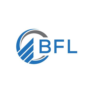Beyaz arka planda BFL Düz Muhasebe logosu tasarımı. BFL yaratıcı harflerin baş harfleri Grafik Harf Logosu. BFL işletme finans logosu tasarımı.