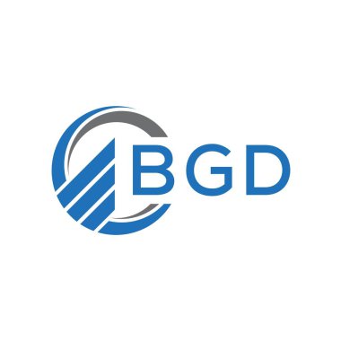 Beyaz arka planda BGD Düz Muhasebe logosu tasarımı. BGD 'nin yaratıcı harflerinin baş harfleri Grafik Harfi Logosu. BGD işletme finans logosu tasarımı.