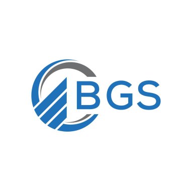 Beyaz arka planda BGS Düz Muhasebe logosu tasarımı. BGS yaratıcı baş harfleri Growth grafik harf logosu konsepti. BGS işletme finans logosu tasarımı.