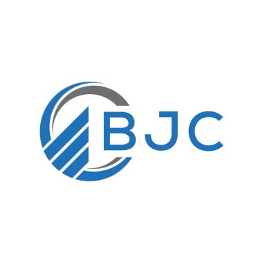 Beyaz arka planda BJC Flat muhasebe logosu tasarımı. BJC yaratıcı harflerin baş harfleri, grafiksel logo konsepti. BJC işletme finans logosu tasarımı.