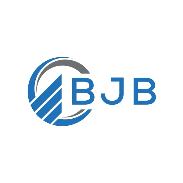Дизайн Логотипа Bjb Flat Белом Фоне Bjb Креативные Инициалы Grozhgraph — стоковый вектор