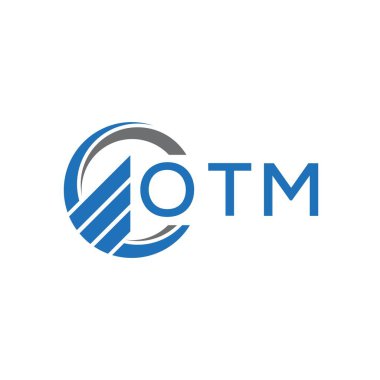 Siyah arka planda OTM harf logosu tasarımı. OTM yaratıcı harflerin baş harfleri logo kavramı. OTM harf tasarımı.