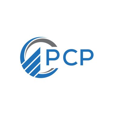 Siyah arkaplanda PCP harf logosu tasarımı. PCP yaratıcı harflerin baş harfleri logo kavramı. PCP harf tasarımı.