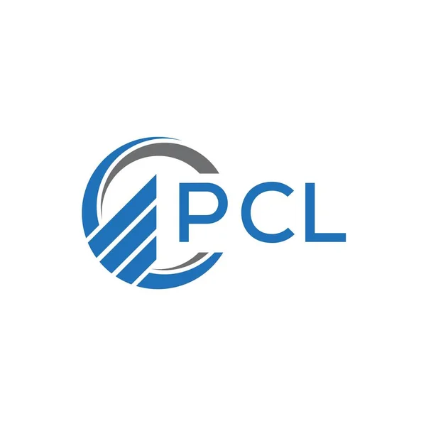 黒を基調としたPcl文字ロゴデザイン Pclクリエイティブイニシャルレターロゴコンセプト Pcl手紙デザイン — ストックベクタ