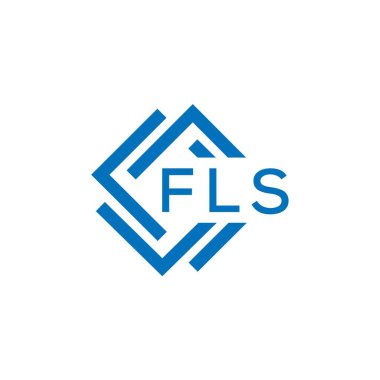 Beyaz arkaplanda FLS harfi logo tasarımı. FLS yaratıcı daire harfi logosu konsepti. FLS harf tasarımı.