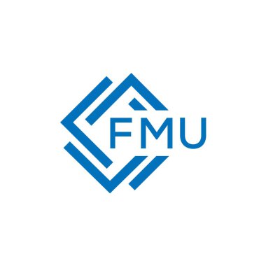 Beyaz arka planda FMU harf logosu tasarımı. FMU yaratıcı daire harfi logosu konsepti. FMU harf dizaynı. FMU harf logosu tasarımı beyaz arkaplanda. FMU yaratıcı daire harfi logosu konsepti. FMU harf tasarımı.