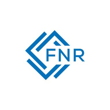Beyaz arka planda FNR harf logosu tasarımı. FNR yaratıcı daire harfi logosu konsepti. FNR harf tasarımı.