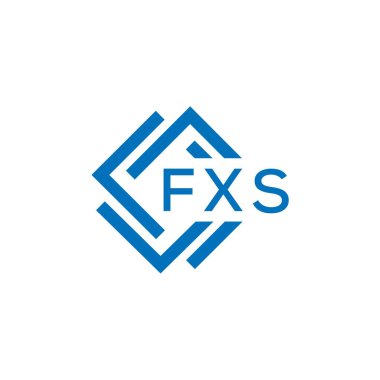 Beyaz arkaplanda FXS harf logosu tasarımı. FXS yaratıcı daire harfi logosu konsepti. FXS harf tasarımı.
