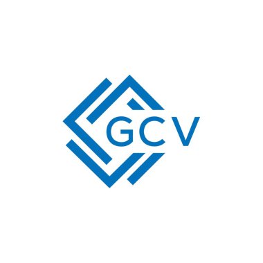 Beyaz arka planda GCV harfi logo tasarımı. GCV yaratıcı daire harfi logosu konsepti. GCV harf tasarımı.