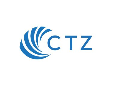 CTZ harfi logo tasarımı beyaz arka planda. CTZ yaratıcı daire harf logosu konsepti. CTZ harf tasarımı.