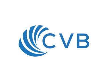 Beyaz arka planda CVB harfi logo tasarımı. CVB yaratıcı daire harfi logosu konsepti. CVB harf tasarımı.