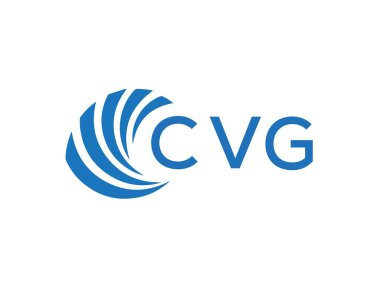 Beyaz arkaplanda CVG harf logosu tasarımı. CVG yaratıcı daire harfi logosu konsepti. CVG harf tasarımı.