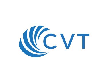 Beyaz arka planda CVT harf logosu tasarımı. CVT yaratıcı daire harfi logosu konsepti. CVT harf tasarımı.