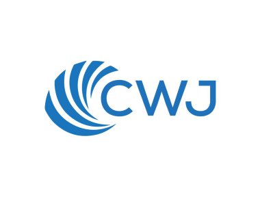 CWJ letter logo design on white background. CWJ creative circle letter logo concept. CWJ letter design.CWJ letter logo design on white background. CWJ creative circle letter logo concept. CWJ letter design.