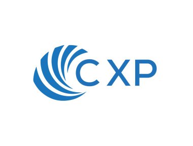 Beyaz arkaplanda CXP harf logosu tasarımı. CXP yaratıcı daire harfi logosu konsepti. CXP harf tasarımı.