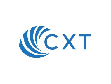 CXT letter logo design on white background. CXT creative circle letter logo concept. CXT letter design.