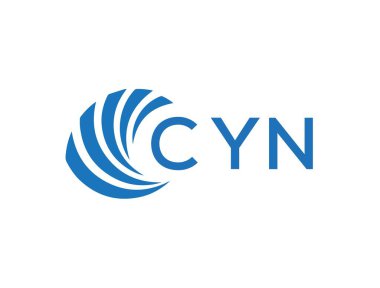 CYN letter logo design on white background. CYN creative circle letter logo concept. CYN letter design.