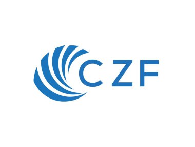 CZF letter logo design on white background. CZF creative circle letter logo concept. CZF letter design.