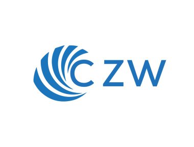 CZW letter logo design on white background. CZW creative circle letter logo concept. CZW letter design.