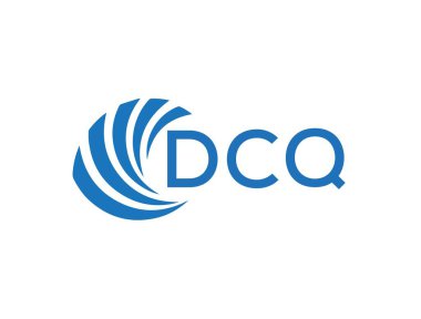 DCQ letter logo design on white background. DCQ creative circle letter logo concept. DCQ letter design.