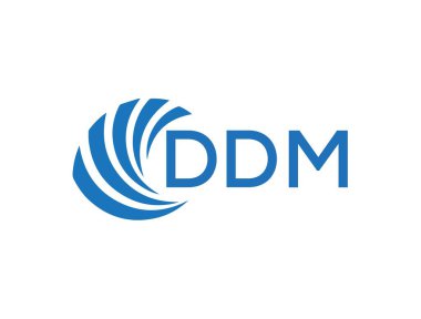 DDM letter logo design on white background. DDM creative circle letter logo concept. DDM letter design.
