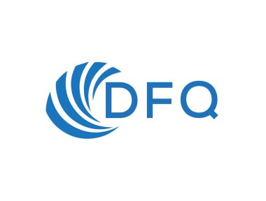 DFQ letter logo design on white background. DFQ creative circle letter logo concept. DFQ letter design.