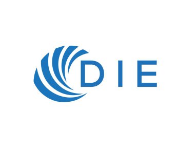 DIE letter logo design on white background. DIE creative circle letter logo concept. DIE letter design.