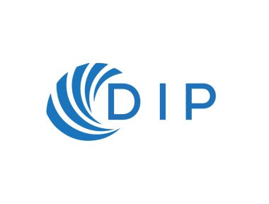 DIP letter logo design on white background. DIP creative circle letter logo concept. DIP letter design.