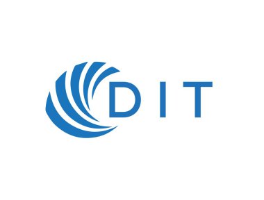 DIT letter logo design on white background. DIT creative circle letter logo concept. DIT letter design.