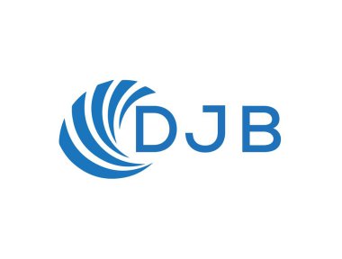 DJB letter logo design on white background. DJB creative circle letter logo concept. DJB letter design.
