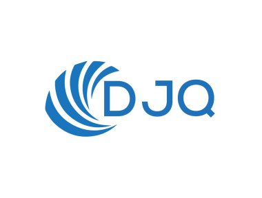 DJQ letter logo design on white background. DJQ creative circle letter logo concept. DJQ letter design.