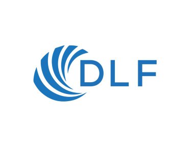 DLF letter logo design on white background. DLF creative circle letter logo concept. DLF letter design.