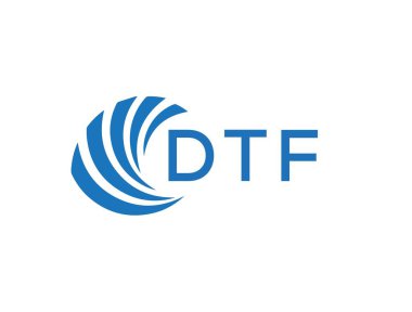 DTF letter logo design on white background. DTF creative circle letter logo concept. DTF letter design.