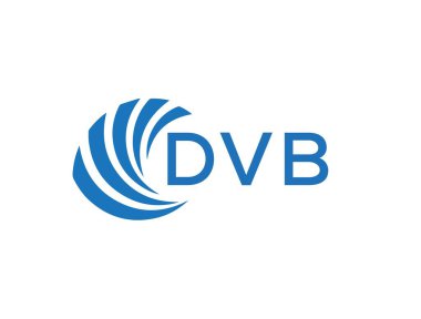 Beyaz arkaplanda DVB harfi logo tasarımı. DVB yaratıcı daire harfi logosu konsepti. DVB harf tasarımı.