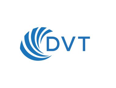 DVT letter logo design on white background. DVT creative circle letter logo concept. DVT letter design.