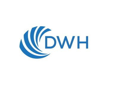 Beyaz arka planda DWH harf logosu tasarımı. DWH yaratıcı daire harfi logosu konsepti. DWH harf tasarımı. Beyaz arkaplanda DWH harf logosu tasarımı. DWH yaratıcı daire harfi logosu konsepti. DWH harf tasarımı.