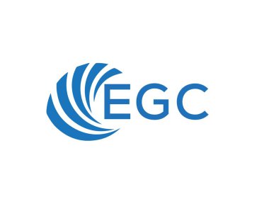 Beyaz arkaplanda EGC harf logosu tasarımı. EGC yaratıcı daire harf logosu kavramı. EGC harf tasarımı.