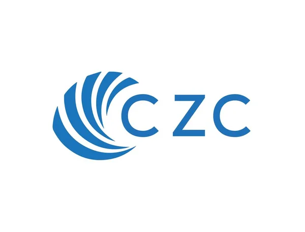 Czc Дизайн Літер Білому Тлі Czc Створює Концепцію Логотипу Літер — стоковий вектор