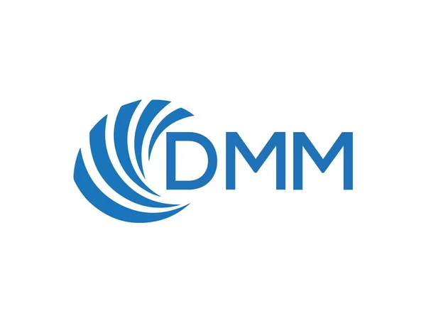 Dmm Letter Logo Design Auf Weißem Hintergrund Dmm Creative Circle — Stockvektor