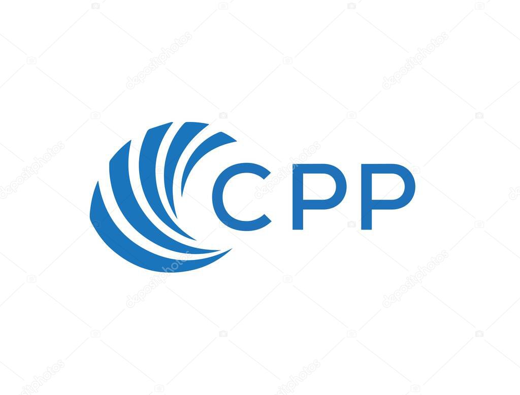 Diseño del logotipo de la letra CPP sobre fondo negro. CPP iniciales ...